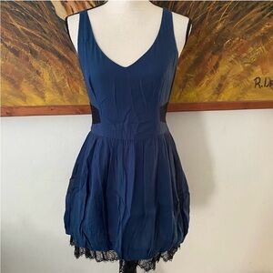 Free People Elegant Blue Sleeveless Dress